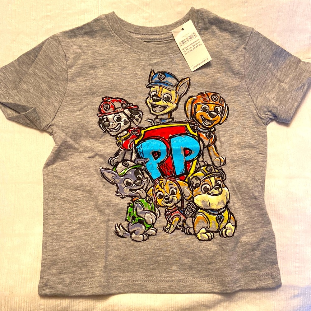 Baby GAP Paw Patrol T-Shirt; 12-18 months; New with tags.